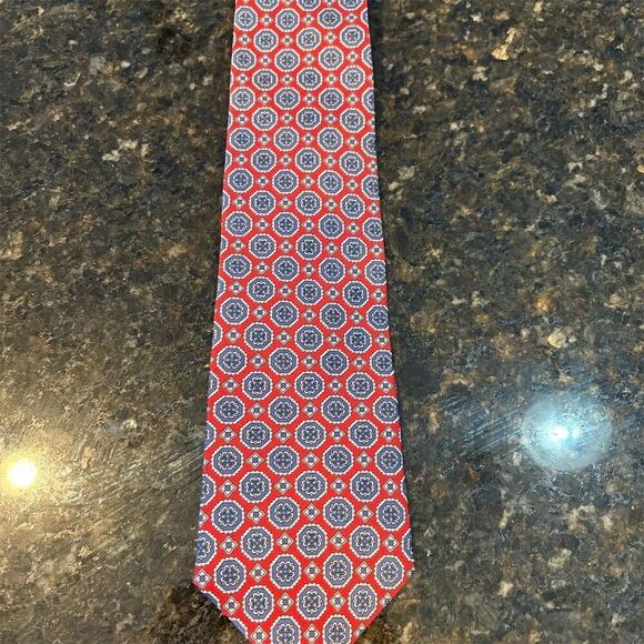 Bert Pulitzer Other - *3/$15 Elegant Red and Blue Patterned Tie